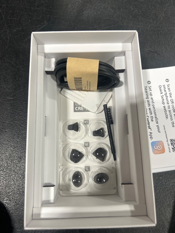 Photo 1 of Sony CRE-C20 Self-Fitting OTC Hearing Aids for Mild to Moderate Hearing Loss, Prescription-Grade Sound Quality, Compact Virtually Invisible Design, Customizable App, and Rechargeable Battery