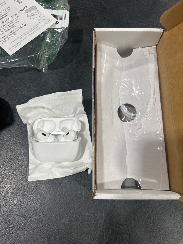 Photo 1 of Apple AirPods Pro (2nd generation) with MagSafe Charging Case (USB-C) (Renewed)