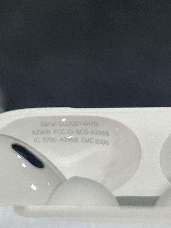 Photo 1 of Apple AirPods Pro (2nd generation) with MagSafe Charging Case (USB-C) (Renewed)