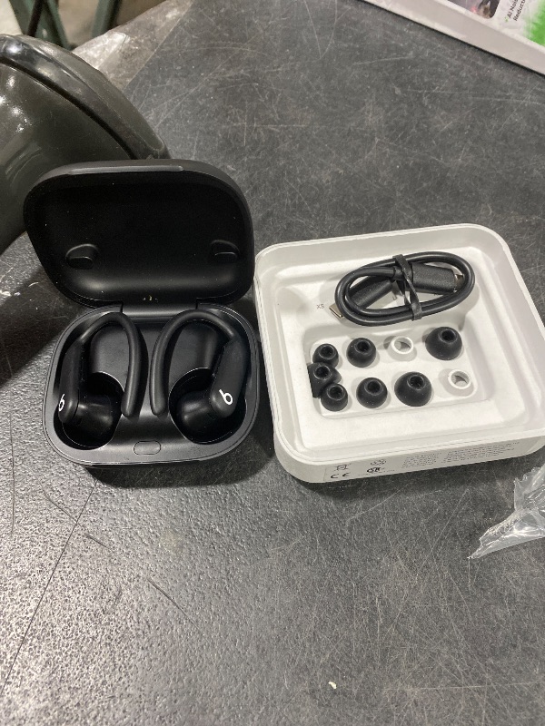Photo 1 of Beats Powerbeats Pro 2 - Wireless Noise Cancelling Workout Earbuds with Secure- Fit Earhooks, Up to 45-Hour Battery with Charging Case, Sweat & Water Resistant, Heart Rate Monitoring - Jet Black