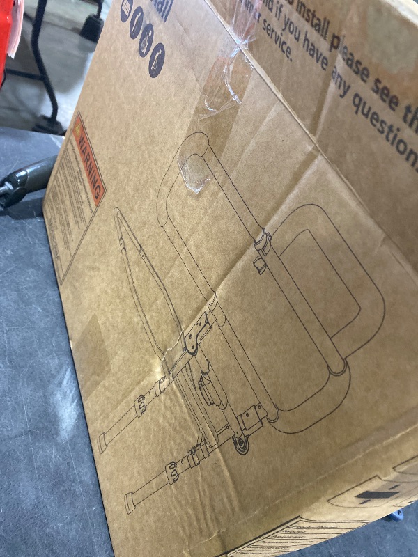 Photo 1 of Lemagalu Heavy Duty Bed Rails for Elderly Adults Safety-Foldable Bed Rail for Senior with Adjustable Heights Fits All Bed Sizes?Bed Handle Bedside Assist with Pocket -504M (White and Gray)