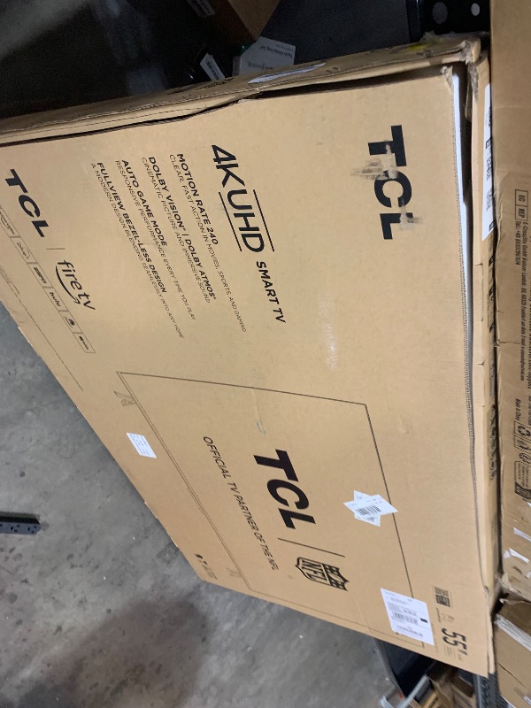 Photo 1 of TCL 55-Inch Class S5 UHD 4K LED Smart TV with Fire TV (55S551F, 2024 Model), Dolby Vision, HDR PRO+, Dolby Atmos, Alexa Built-in with Voice Remote, Apple AirPlay 2 Compatibility, Streaming Television