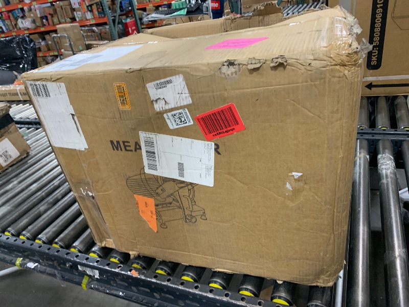 Photo 1 of Takywep Meat Slicer, 270W Semi-Automatic Stainless Steel Frozen Meat Slicer, Electric Meat Slicer for Home and Commercial Use, 12 Inch Carbon Steel Blade, Adjustable Thickness 0-16 mm, Silver