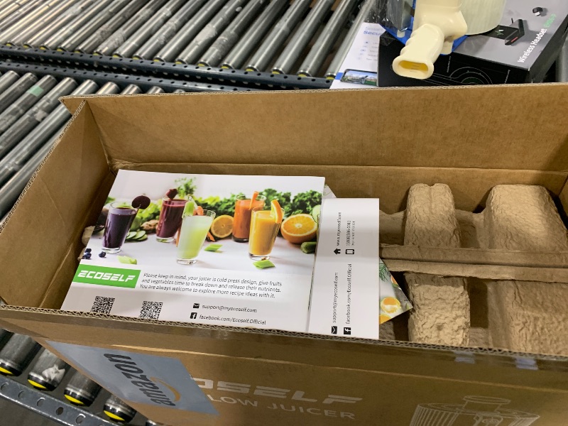 Photo 1 of ECOSELF Cold Press Juicer with 3 Filters (For Juice/Sorbet/Nut Milk), Juicer Machines With 6.0" Wide Mouth Hopper, Self Feeding & Hands-Free Design, Upgraded Motor, Juicer for Family Gathering Party