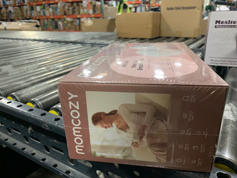 Photo 1 of Momcozy M5 Lite Hands-Free Wearable Breast Pump, DoubleFit Flange for Baby-Like Comfort, 3 Modes & 9 Suction Levels, No Flange Insert or Hard Carry Case, 24mm, 2-Pack, Cozy Red