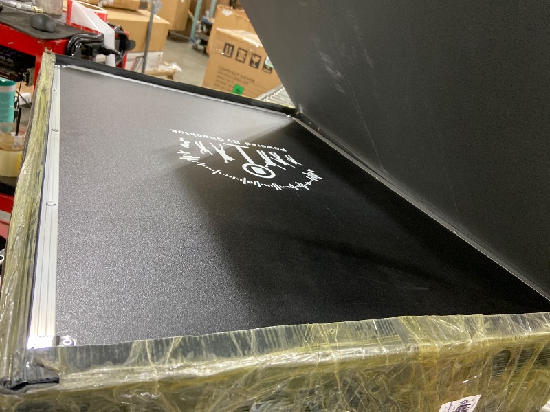 Photo 1 of HARZHI Portable Photo Booth Compatible with Any Ipad, Separable Triangular Ipad Photo Booth for Christmas Wedding Party Shell Stand Software APP Control Ring Light, Flight Case