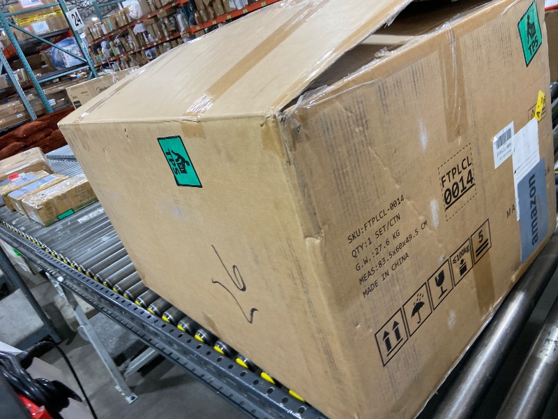 Photo 1 of YITAHOME Outdoor Chaise Lounge Chair, Plastic Pool Chaise Lounge with Cushions & 5-Position Backrest, Easy Assembly & Waterproof for Patio & Poolside, Set of 2, Brown