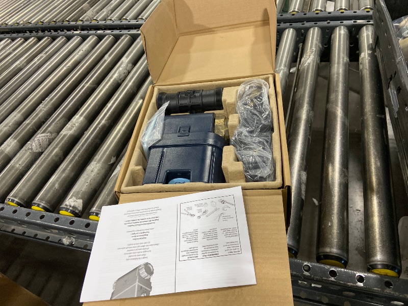 Photo 1 of Moen Flo Smart Water Monitor and Automatic Shutoff Sensor, Wi-Fi Connected Water Leak Detector for 1-1/4-Inch Diameter Pipe, 900-002