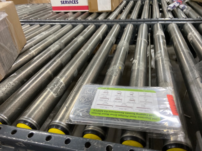 Photo 1 of #4 Flat Head Small Wood Screws Assortment kit, 420Pcs, Phillips Short Screw, 304 Stainless Steel, Cabinet Hinge Mounting, Electronics DIY Micro Screws Fasteners Set, Contains 20pcs M6 Screw Anchors