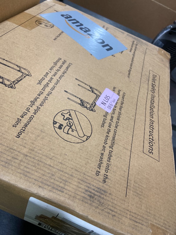 Photo 1 of Lianjindun Toilet Safety Rails, Adjustable Toilet Frame for Elderly, Seniors, Handicap & Disabled, Foldable Handicap Toilet Handles Fit Any Toilets (300 LB)