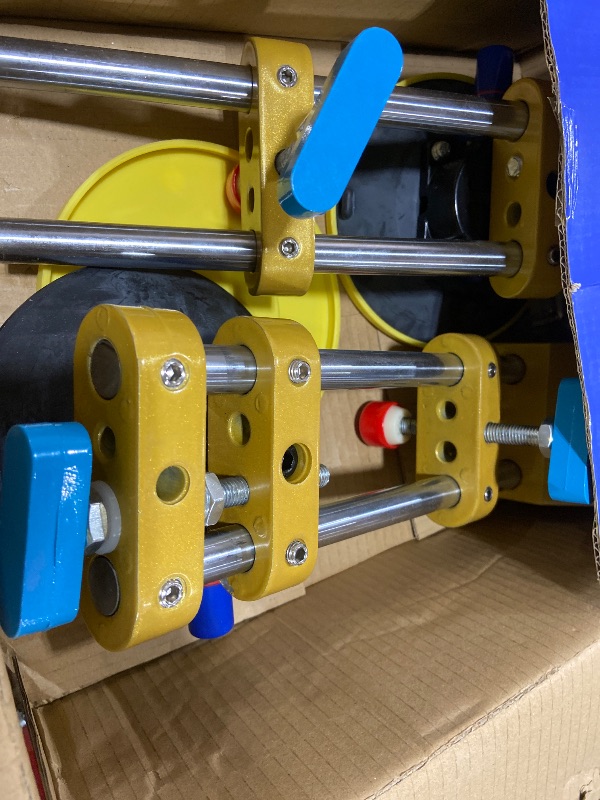 Photo 1 of YEFA 90 Degree Stone Seam Setter Precision Alignment Tool for Granite, Marble, and Quartz Countertops Heavy-Duty Stainless Steel Construction Includes 2x 6" Vacuum Cups & Adjustable Leveling Knobs