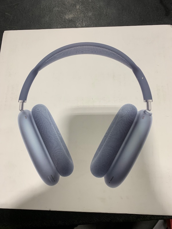 Photo 1 of Apple AirPods Max Wireless Over-Ear Headphones, Pro-Level Active Noise Cancellation, Transparency Mode, Personalized Spatial Audio, USB-C Charging, Bluetooth Headphones for iPhone - Blue