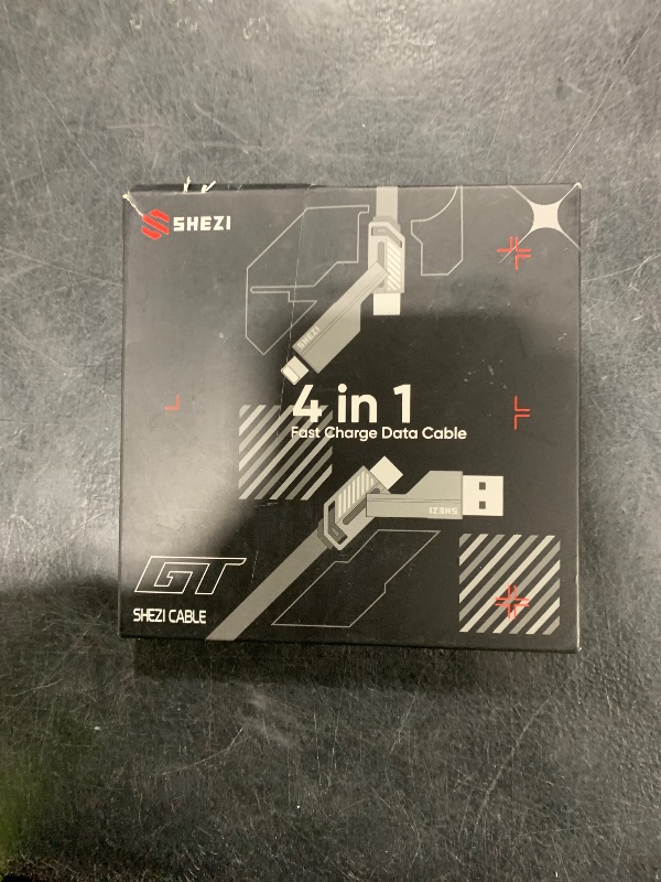 Photo 1 of [One is Enough] 4-in-1 Compatible with USB C to Lightning Cable, 45W High-Speed Charging & Fast Data Transfer,CarPlay & Android Auto Support Multi Charger Cord Combo for iPhone/Samsung/iPad,3FT