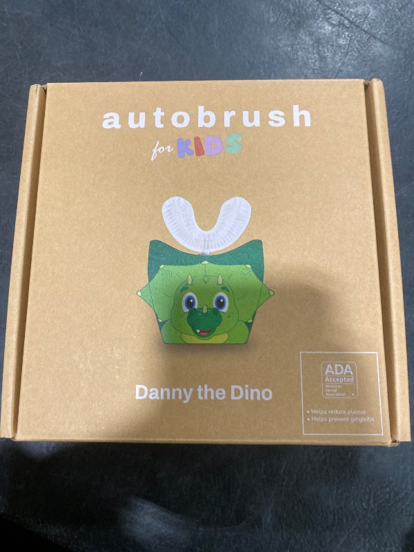 Photo 1 of autobrush Kids Electric Toothbrush – Only ADA Accepted U-Shaped Toothbrush, Clinically Proven Up to 5.1X Better Cleaning, 30 Seconds, Full-Mouth 360 Coverage, LED Lights, Music, Ages 3-5, Lion