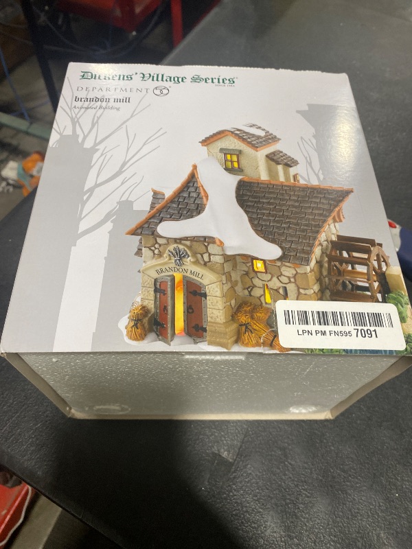 Photo 1 of Department 56 Dickens' Village The Brandon Mill Lit Animated Building, 6.1 inch, Multicolor