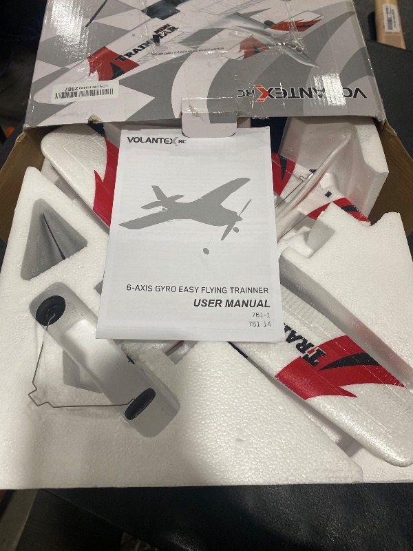 Photo 1 of VOLANTEXRC RC Plane Trainer 3CH Remote Control Airplane with Prop Saver, 6-Axis Gyro Stabilizer & 3 Modes to Fly, Hobby Radio Controlled Aircraft RTF for Beginners, Adults (400mm,red)