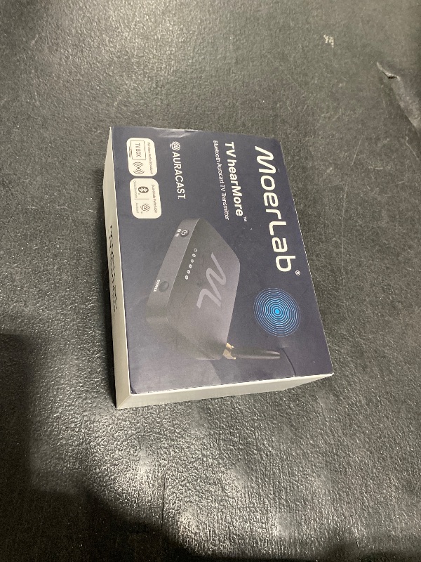 Photo 1 of TV hearMore Auracast Audio Transmitter – Auracast & Bluetooth Classic Dual Mode, HDMI/Optical/AUX/MIC Inputs, Low-Latency Wireless Broadcast for TV, Classrooms & Public Venues