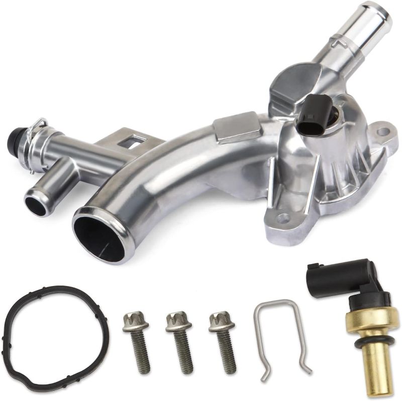 Photo 1 of **USED, INCOMPLETE** MITZONE Upgraded Aluminum Coolant Housing Water Outlet Compatible with 2011-2020 Chevy Cruze Sonic Trax Volt Buick Encore 1.4L Replace 25193922 902-846