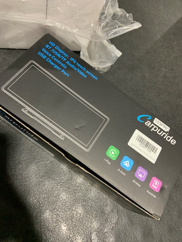 Photo 1 of Carpuride W103 Pro with Wireless Bluetooth Transmission Portable Carplay & Android Auto Car Stereo, 10.3 inch 1080P Touch Screen, Mirror Link/GPS/Siri/FM, with 3 Bracket