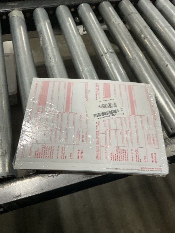 Photo 1 of 1099 INT Interest Tax Forms 2025 4 Part, 25 Pack of Interest Income Laser Forms Compatible with QuickBooks and Accounting Software, 25 Self Seal Envelopes Included