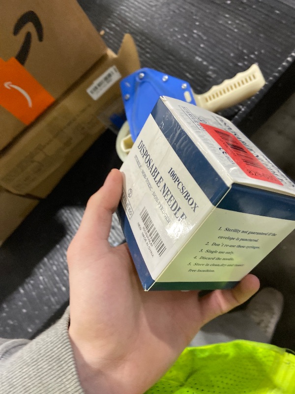 Photo 1 of 100Pcs 18Ga 1 Inch Needle Luer Lock Lab Accessories, Sterile Individual Package for Scientific Measuring, Refilling Inks