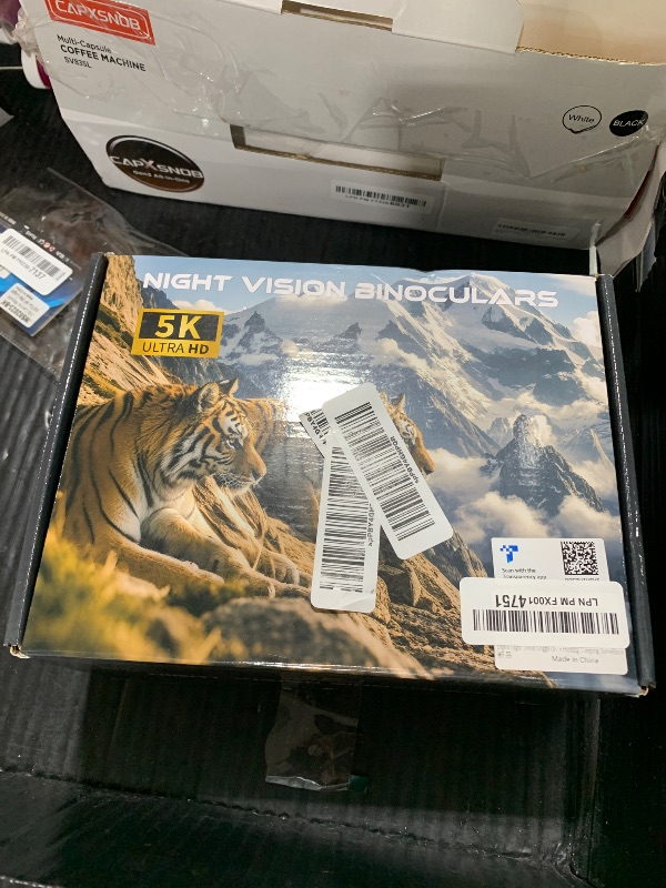 Photo 1 of HEXEUM Night Vision Goggles for Adults, 3.99" HD Screen, 10000mAh Rechargeable Night Vision Binoculars with 64GB Card for Hunting Camping Surveillance