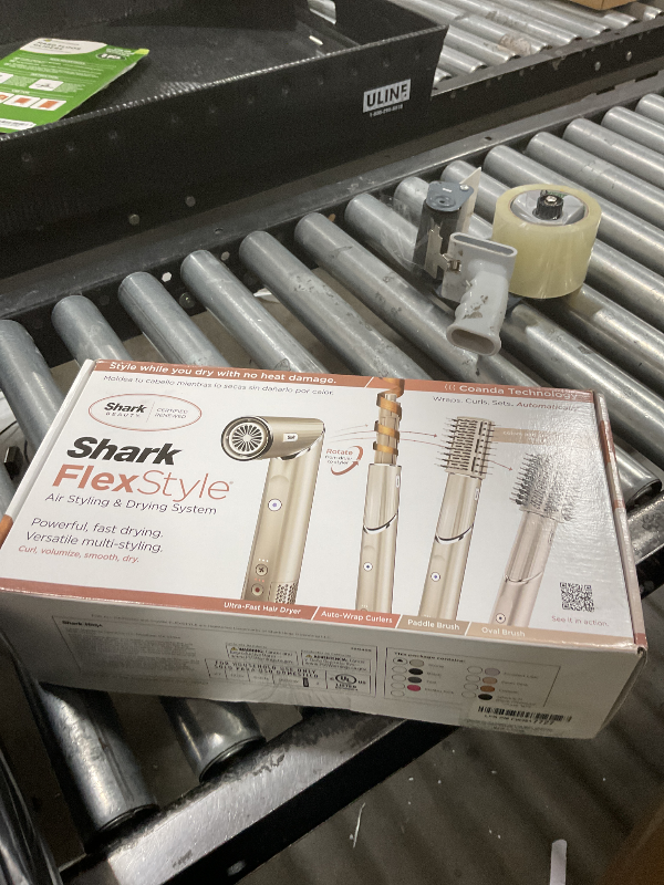 Photo 1 of Shark HD430REF (Refurbished) FlexStyle Air Styling & Drying System, Powerful Hair Dryer Brush & Multi-Styler with Auto-Wrap Curlers, Paddle Brush, Oval Brush, Concentrator Attachment, Stone (Renewed)