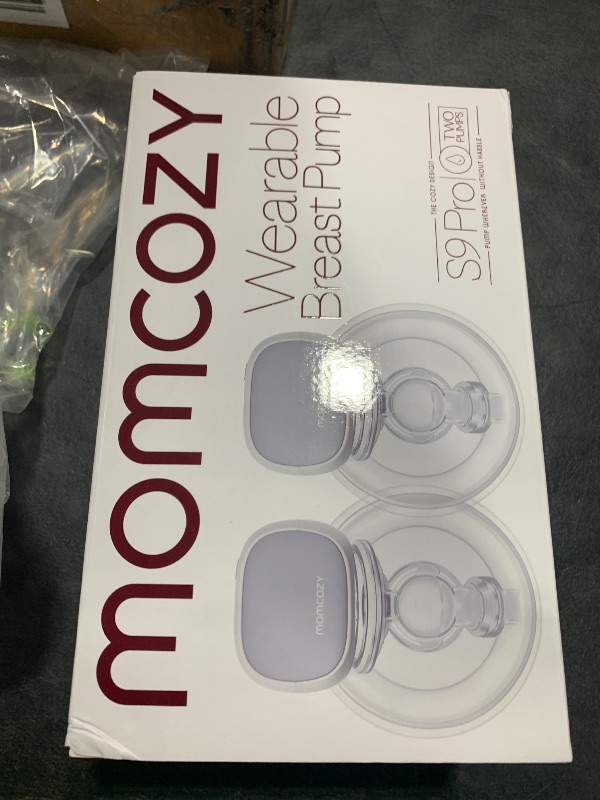 Photo 1 of Momcozy S9 Pro Upgraded Wearable Breast Pump, Hands-Free Design with Extended Battery Life & LED Display, Double Electric Portable Pump with 2 Modes & 9 Levels, 24mm, 2-Pack, Gray