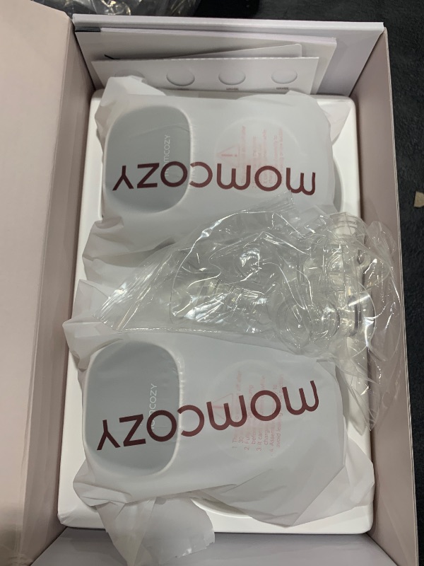 Photo 1 of Momcozy S9 Pro Upgraded Wearable Breast Pump, Hands-Free Design with Extended Battery Life & LED Display, Double Electric Portable Pump with 2 Modes & 9 Levels, 24mm, 2-Pack, Gray