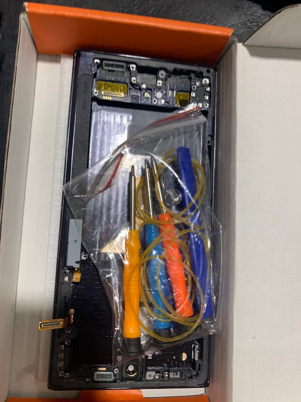 Photo 1 of OLED Galaxy S22 Ultra 5G LCD Display Screen Assembly Replacement for Samsung Galaxy S22 Ultra LCD Touch Digitizer Screen with Frame +Tool Kits S908U S908A SM-S908U US Version Black