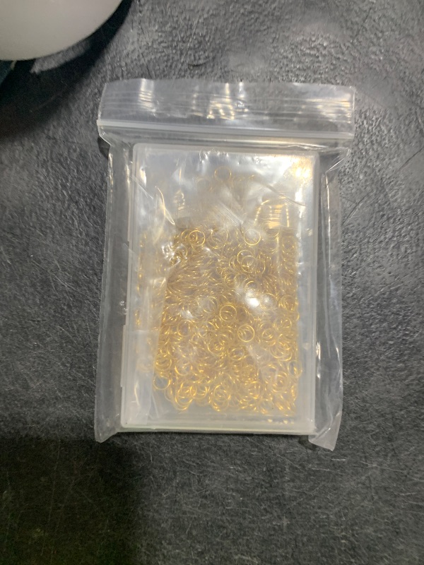 Photo 1 of 1000 Pcs 6mm Open Jump Rings Gold Plated Jump Rings for Jewelry Making Single Ring Bulk for DIY Craft Earring Necklace Bracelet Pendant Choker Jewelry Making Findings and Key Ring Chain (Gold, 6mm)