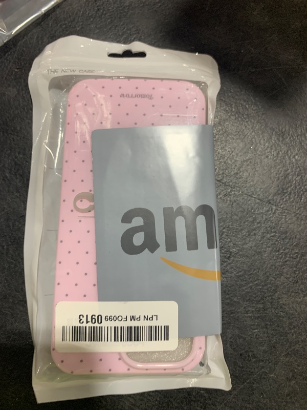 Photo 1 of  PINK POLKA DOTS -- JJGoo Compatible with iPhone 17 Pro Max Case Clear Glitter, Sparkle Soft TPU Transparent Shockproof Women Girls Slim Bling Sparkly Bumper Cover Phone Cases