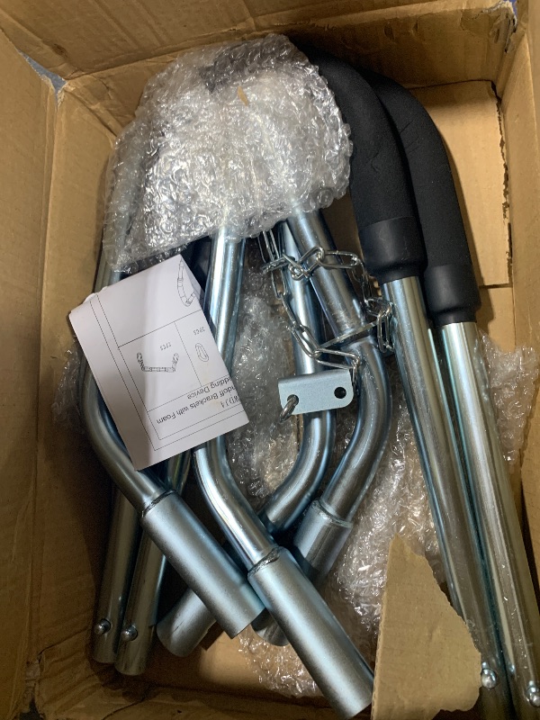 Photo 1 of ZWanPing Ladder Stabilizer Standoff Brackets with Foam Elbows Ladder Accessories,Extension Ladder Stabilizer for Roof,Ladder Standoff (1 Pairs)