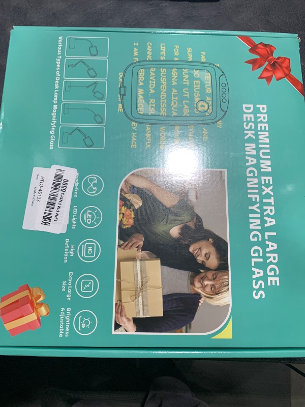 Photo 1 of 10X 30X Extra Large Magnifying Glass with Light and Stand,7-inch Lighted Magnifier,5 Color Modes Stepless Dimmable,Rectangle Hands-Free Magnifying Glass Desk Lamp for Reading Craft Hobby Close Work