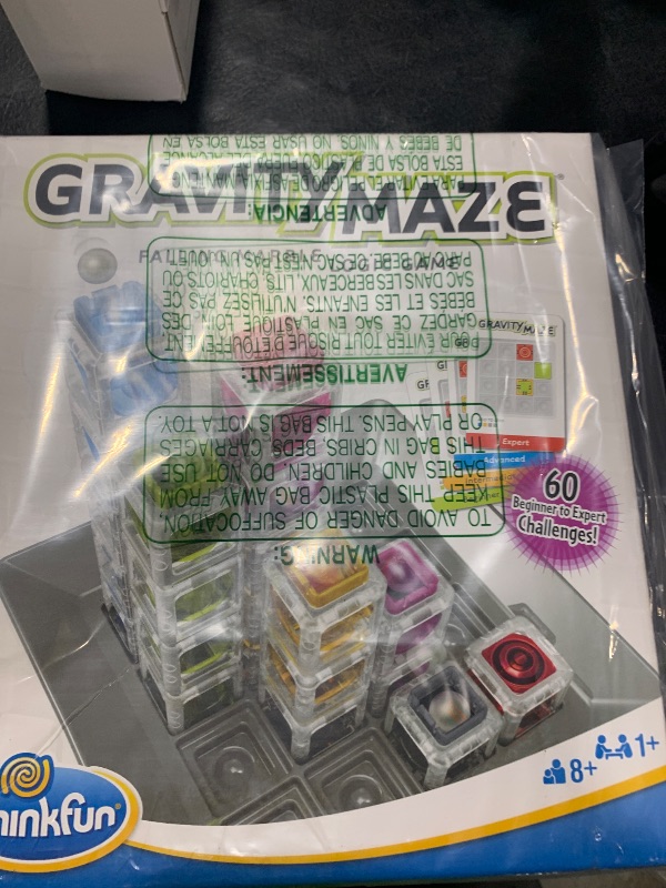 Photo 1 of ThinkFun Gravity Maze - Falling Marble Logic Game - Challenging STEM Toy for Kids 8-12 - Gravity Marble Maze - Brain-Building Fun - Educational Gift - Boosts Critical Thinking & Problem Solving