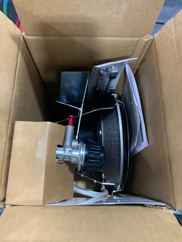 Photo 1 of GasBRUH Single Tank Top Propane Radiant Heater With Windproof Lighter,18,000 BTU Portable Propane Heater with 3 Heating Modes, Tip-over Switch and Shut-off Valve for Camping, Patio, Backyard, RV