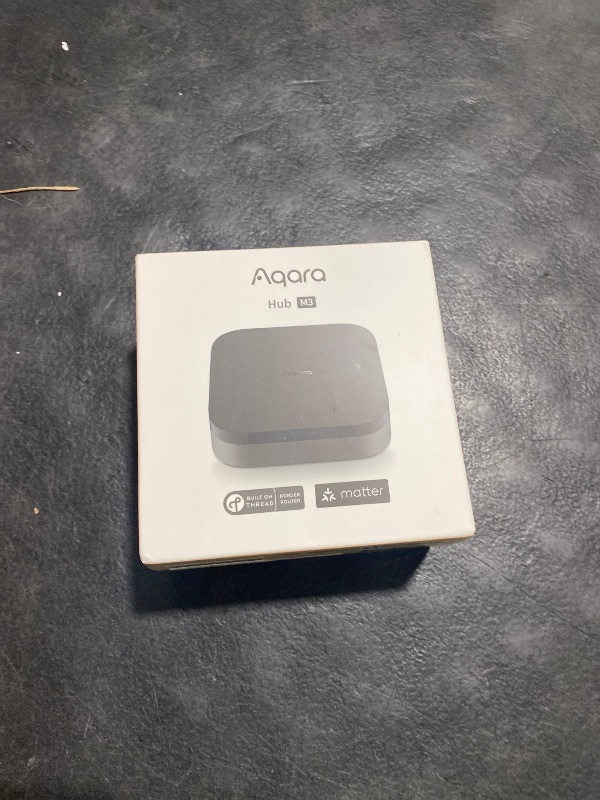 Photo 1 of Aqara Smart Home Hub M3 for Advanced Automation, Matter Controller, Thread Border Router, Features Zigbee, Bluetooth, Wi-Fi, PoE, IR, Supports Alexa, Apple HomeKit, SmartThings, Home Assistant, IFTTT