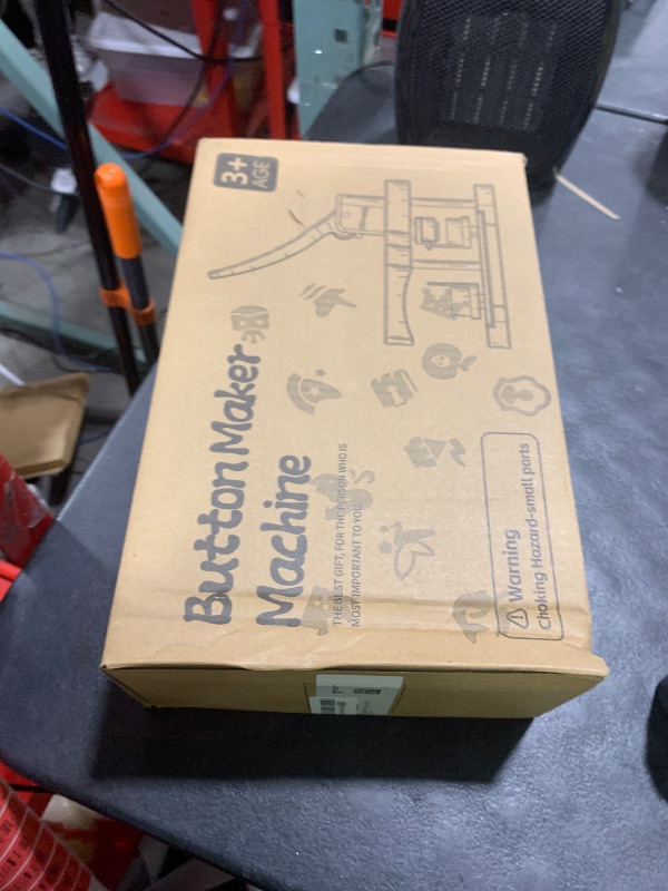 Photo 1 of 3FP Button Maker Machine 58mm, Professional Badge Making Kit with 50 Parts, No Installation DIY Badge Maker, Pin Press Machine, Kids Craft Kit for Crafts, Schools (White, 2.25 Inch)