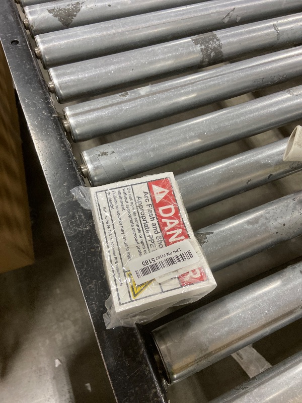 Photo 1 of ComplianceSigns.com DANGER Arc Flash And Shock Hazard Appropriate PPE ANSI NFPA 70E Safety Label Decal, 5x3.5 inch 100-Pack Vinyl for Electrical, American Made Safety Signs for the Workplace