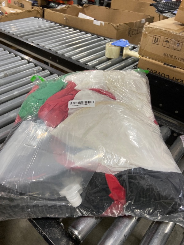 Photo 1 of Danxilu 14FT Giant Christmas Inflatables Santa Claus with Wreath Built-in LED Lights, Blow Up Inflatable Christmas Decorations Outdoor for Yard Patio Garden Xmas Party Lawn Holiday Decor