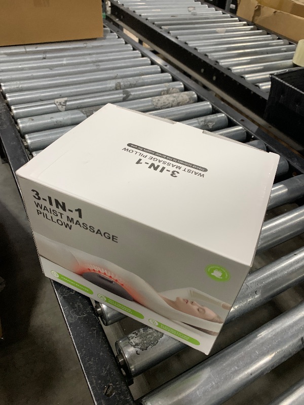 Photo 1 of Smooth Triple Fusion Back Massager,with Heat, Vibration & Lumbar Traction - Deep Tissue Lumbar Pillow for Lower Back Pain Relief, Relaxation for Home, Office - Corded Electric?Dark Gray?