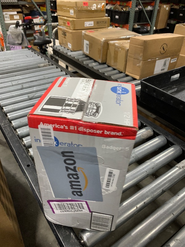 Photo 1 of InSinkErator Badger 5 Garbage Disposal, Standard Series 1/2 HP Continuous Feed Food Waste Disposer, Black, Set of 1