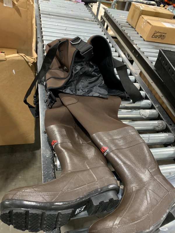 Photo 1 of HISEA Neoprene Fishing Chest Waders for Men with Boots Cleated Bootfoot Waterproof Mens Womens Wader Fishing & Hunting Wader