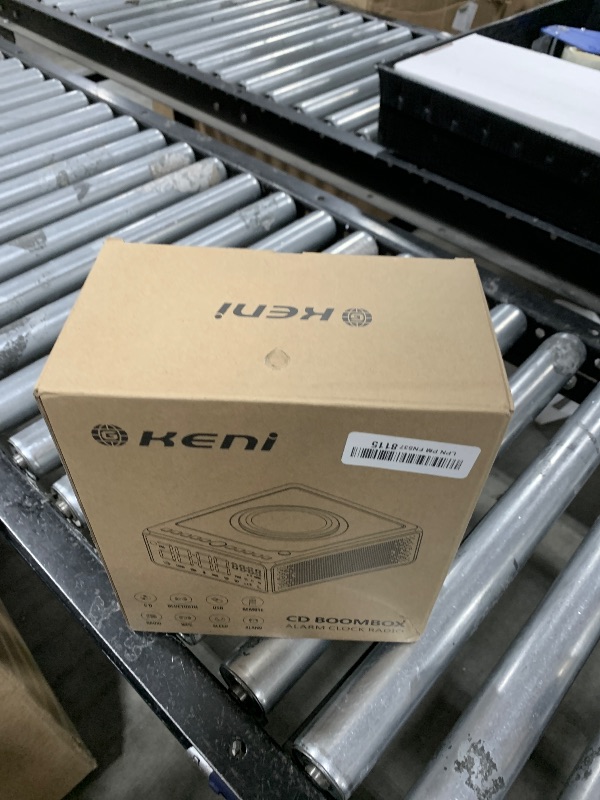 Photo 1 of G Keni Elegant CD Player, Alarm Clock Radio with Wireless Charging Station, FM Radio (No AM), Bluetooth Boombox with Remote, MP3/USB Music Player, Snooze & Sleep Timer CD Players for Home, AC Powered