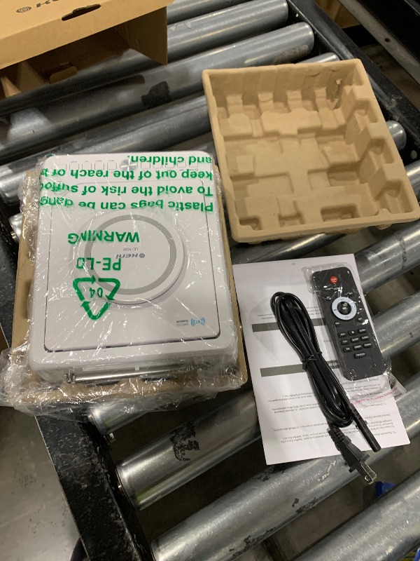 Photo 1 of G Keni Elegant CD Player, Alarm Clock Radio with Wireless Charging Station, FM Radio (No AM), Bluetooth Boombox with Remote, MP3/USB Music Player, Snooze & Sleep Timer CD Players for Home, AC Powered