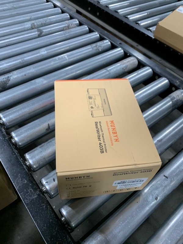 Photo 1 of MUNBYN Bluetooth Thermal Label Printer RW403B, Wireless 4x6 Shipping Label Printer for Small Business, Compatible with Android, iPhone, Windows, Mac, Chromebook, Print Width 1.57"-4.25" (Grey)