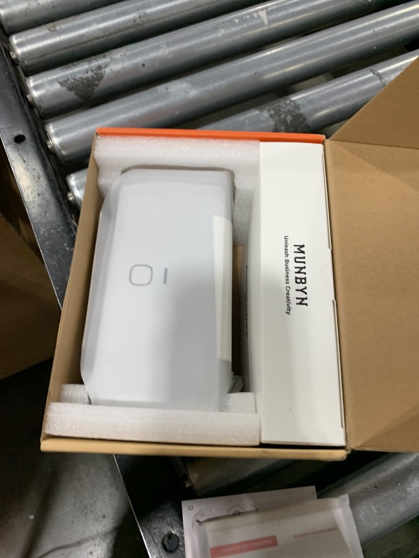 Photo 1 of MUNBYN Bluetooth Thermal Label Printer RW403B, Wireless 4x6 Shipping Label Printer for Small Business, Compatible with Android, iPhone, Windows, Mac, Chromebook, Print Width 1.57"-4.25" (Grey)