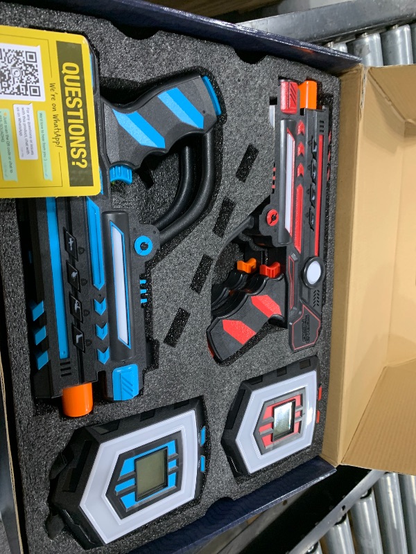 Photo 1 of Squad Hero Rechargeable Laser Tag 360° Sensors + LCDs - Set of 4 - Easter Gift Ideas for Kids Teens and Adults Boys & Girls Family Fun - Cool Teenage Lazer Group Activity, Teen Gifts Ages 8+ Year Old