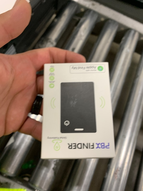 Photo 1 of [Apple MFi Certified] Wallet Tracker Card with Apple Find My (iOS Only) Rechargeable Air Tracker Tags Bluetooth Wallet Finder IP68 Waterproof GPS Tracker Item Finder for Keys, Bags, Passport Black