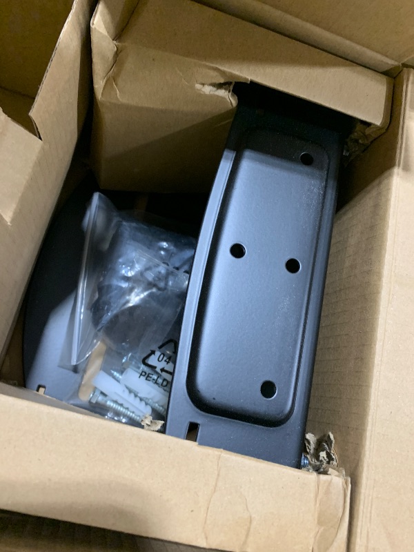 Photo 1 of PUTORSEN Monitor and Keyboard Wall Mount with CPU Holder for 32" Monitors (55 lbs Max), Keyboard Tray (4.4 lbs Load) & CPU Holder (22 lbs Capacity) - Height Adjustable, with Mouse Pad, VESA75/100